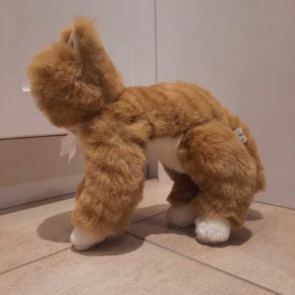 ADORABLE VINTAGE ORANGE TABBY CAT PLUSH PURR-FECTION BY MJC 1992 MINT CONDITION - Picture 2 of 5